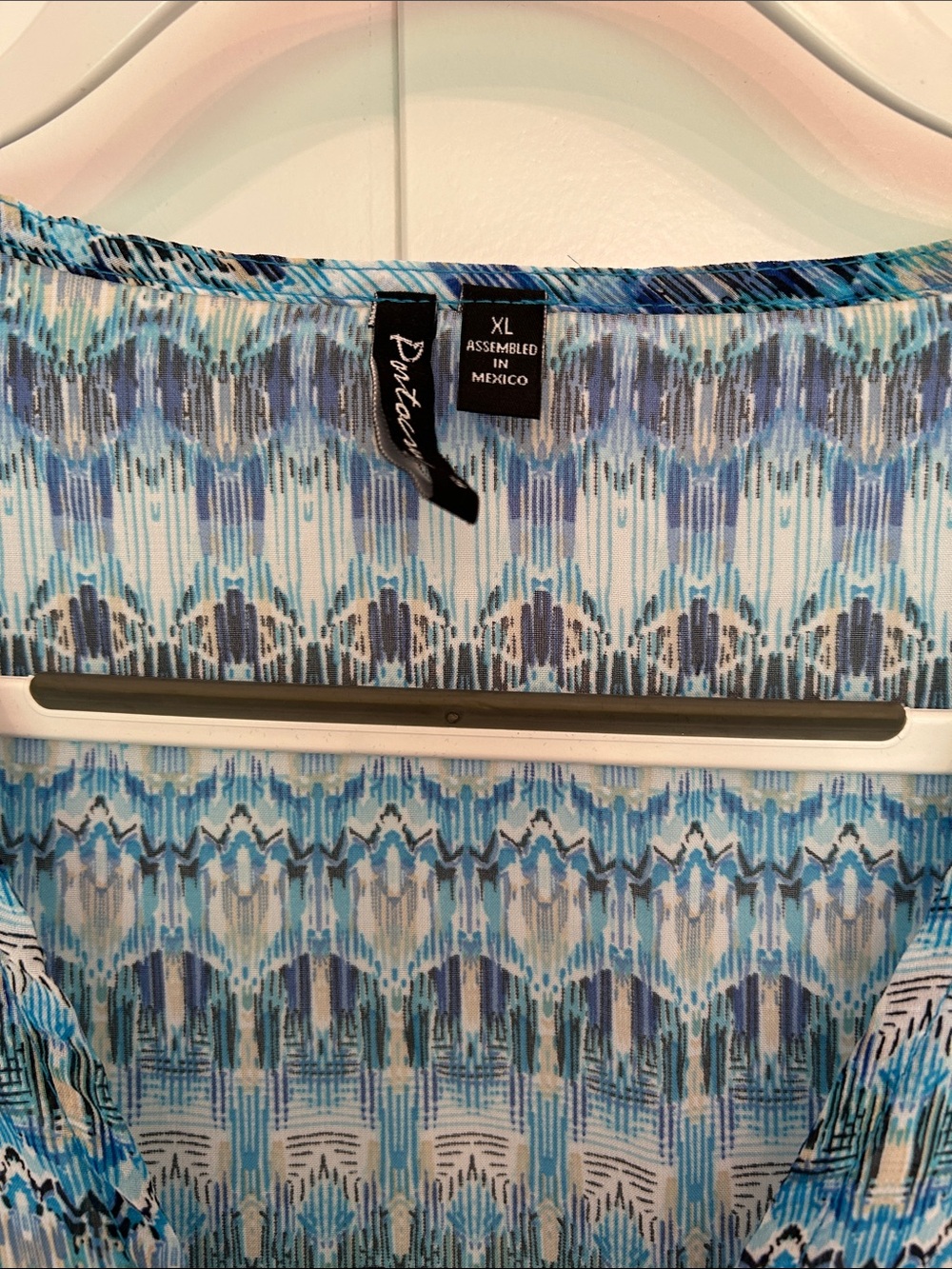 Portocruz Blue Patterned Women’s Swim Coverup - Picture 6 of 9